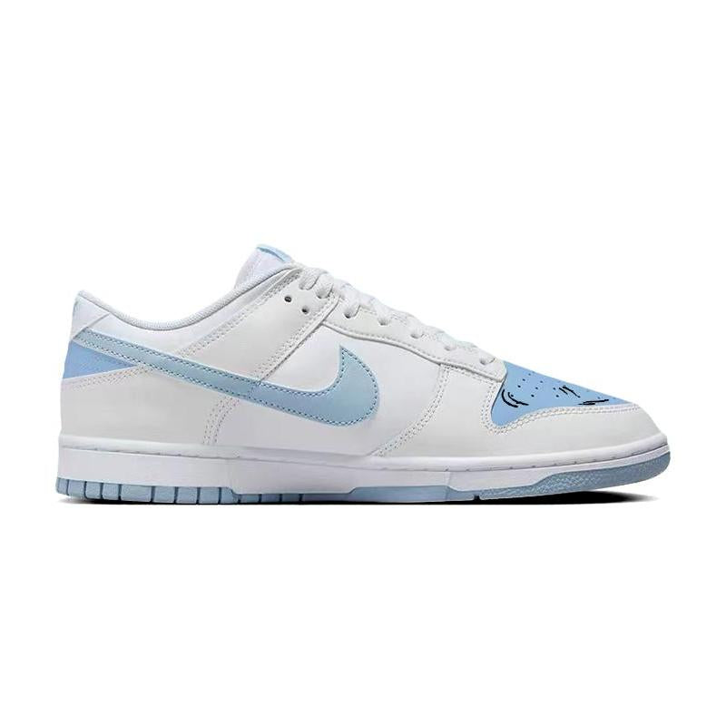 [Custom The Argentina team]  Dunk Skateboarding Shoes Men Low-top Blue/white