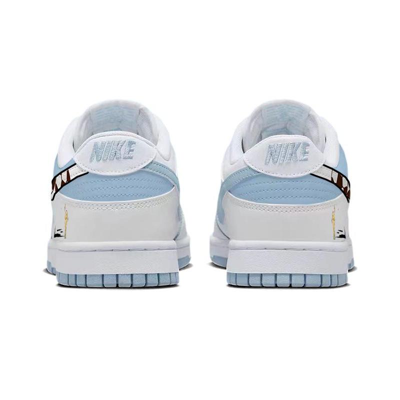 [Custom The Argentina team]  Dunk Skateboarding Shoes Men Low-top Blue/white