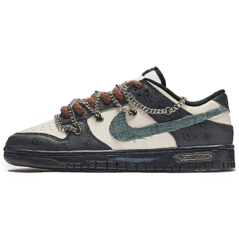 [Custom Men's confinement S-BOX]  Dunk Low Skateboarding shoes Men