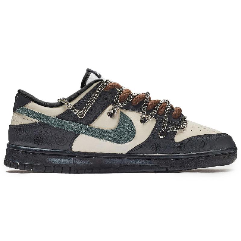 [Custom Men's confinement S-BOX]  Dunk Low Skateboarding shoes Men
