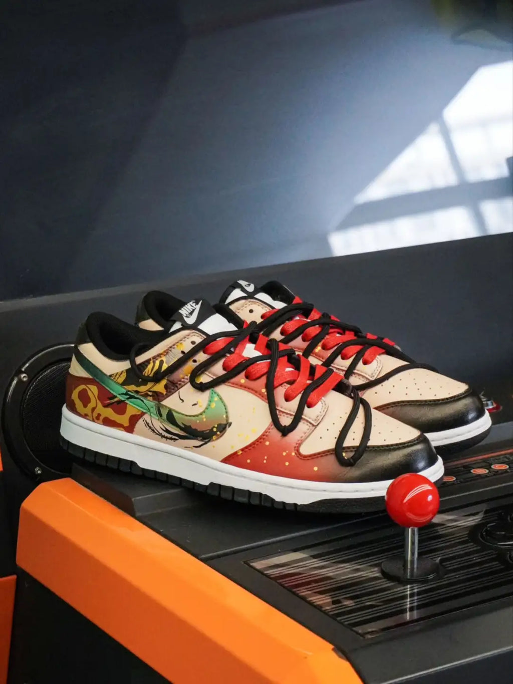 [Custom Ink-wash koi]  Dunk Skateboarding Shoes Men