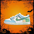 [Custom Plush Monster] Dunk Skateboarding Shoes Unisex Low-top Blue/Green