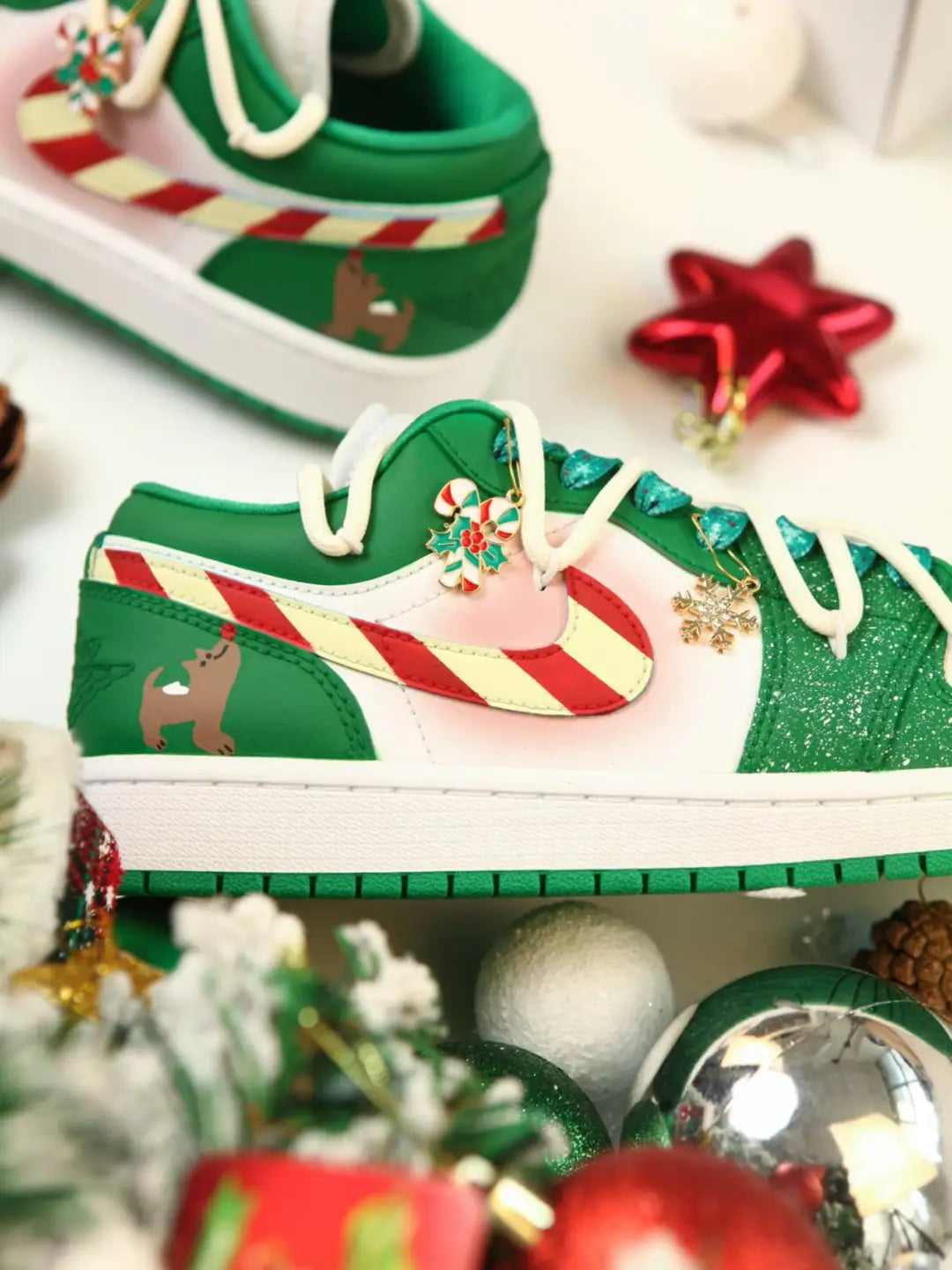 [Custom Christmas Puppy] Dunk Skateboarding Shoes Unisex Low-top