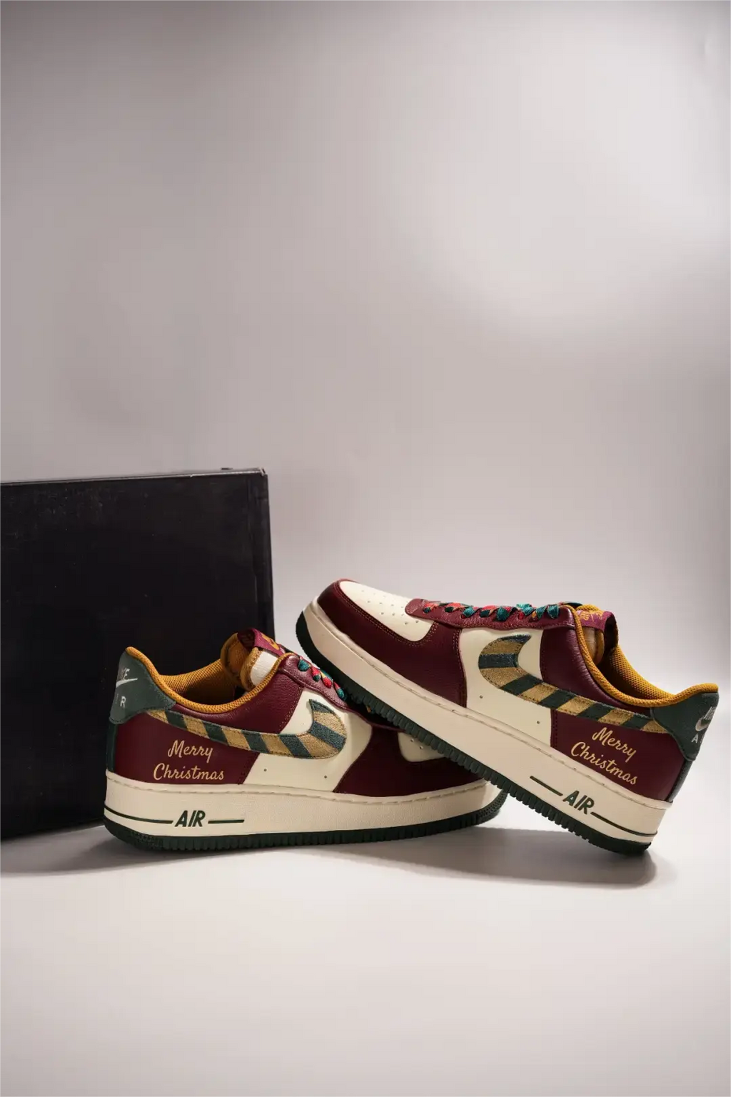 [Customized Gilded Starry Night] Air Force 1 Low-top Shoes Unisex Christmas Collection