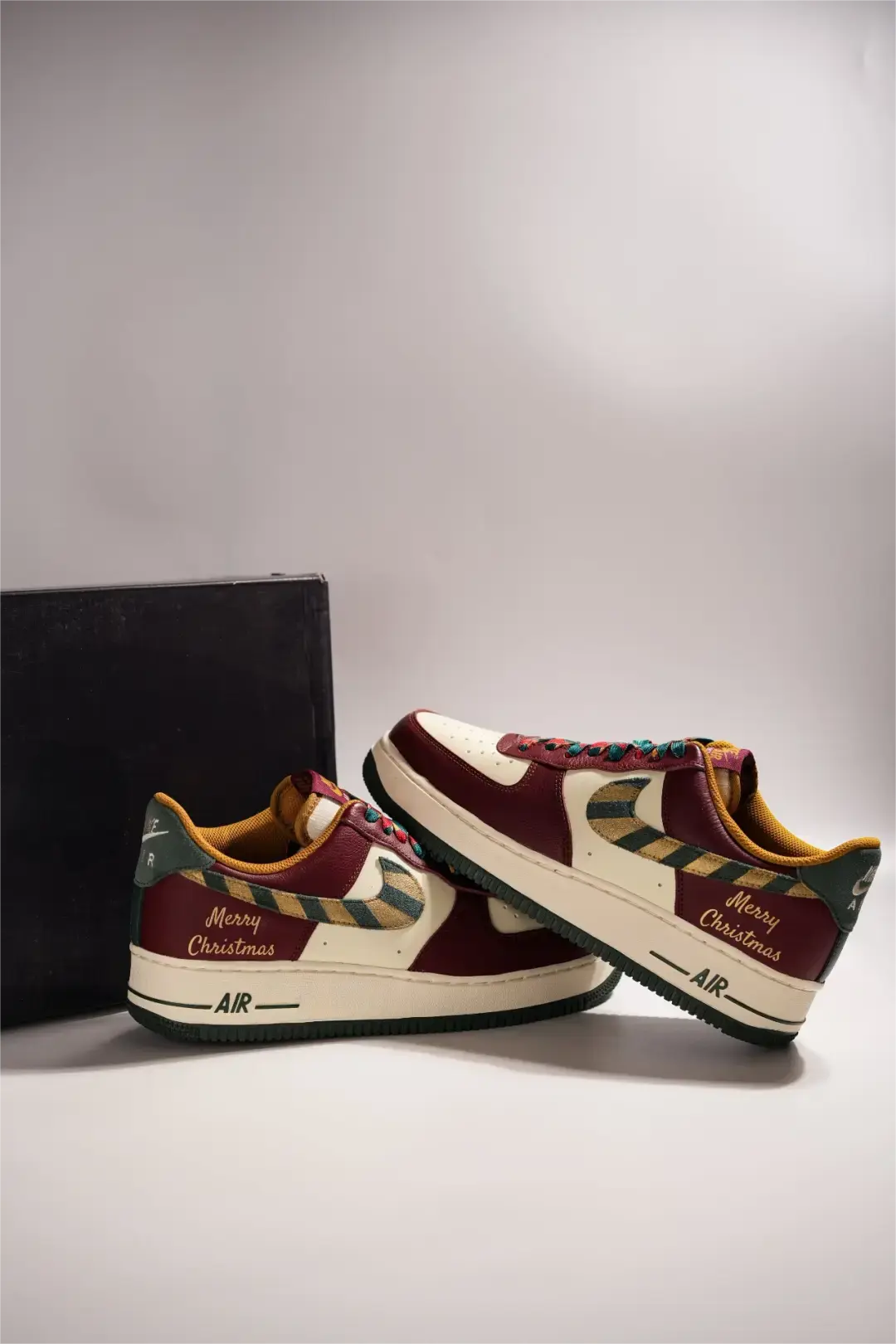 [Customized Gilded Starry Night] Air Force 1 Low-top Shoes Unisex Christmas Collection