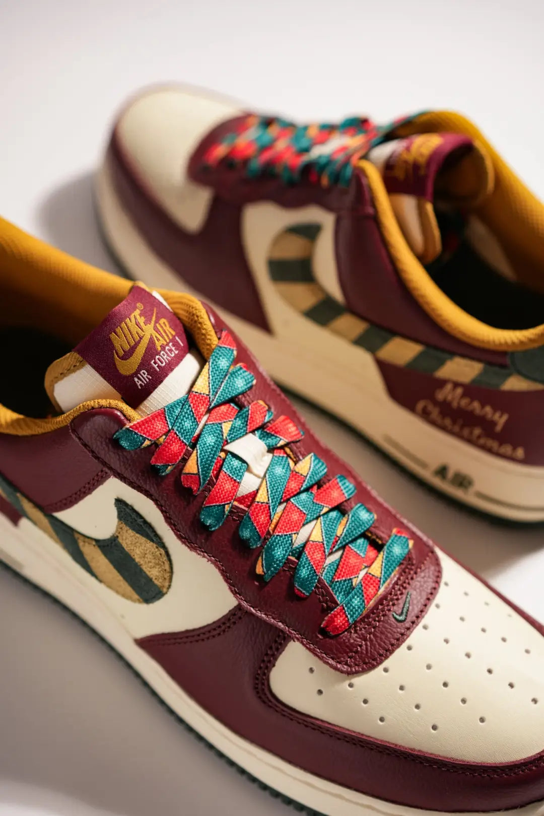 [Customized Gilded Starry Night] Air Force 1 Low-top Shoes Unisex Christmas Collection