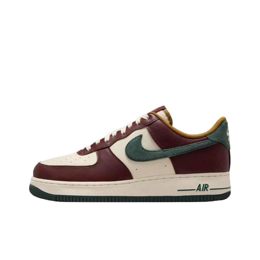 [Customized Smile Face Graffiti] Air Force 1 Shoes Unisex Red/Grey