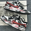 [Custom Nightmare Spell] Dunk Skateboarding Shoes Unisex Black/Red Graffiti