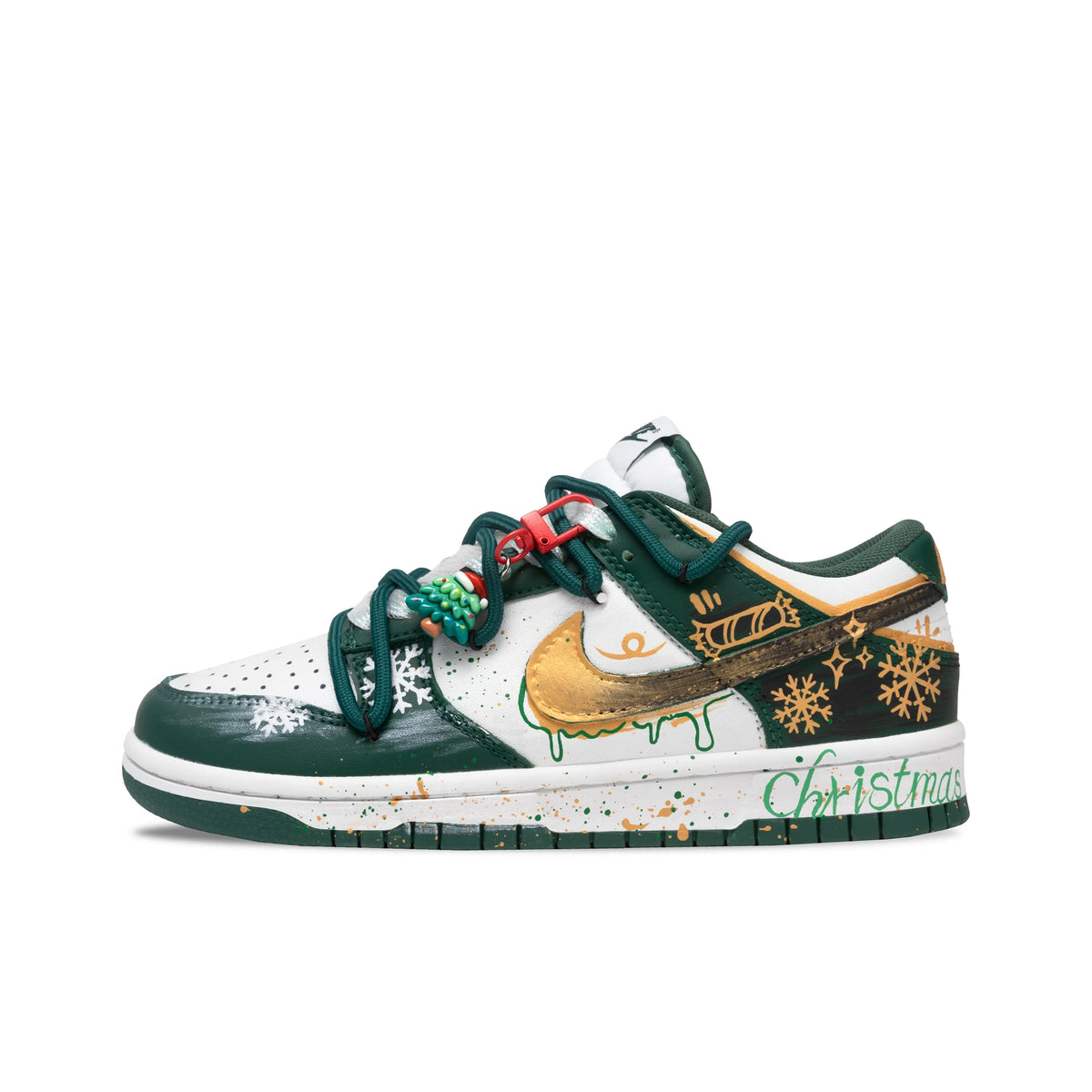 [Custom Christmas Letter] Dunk Skateboarding Shoes Unisex Low-top