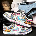 Death Sparks - Custom  Dunk  Low Unisex Street Graffiti Skateboarding Shoes