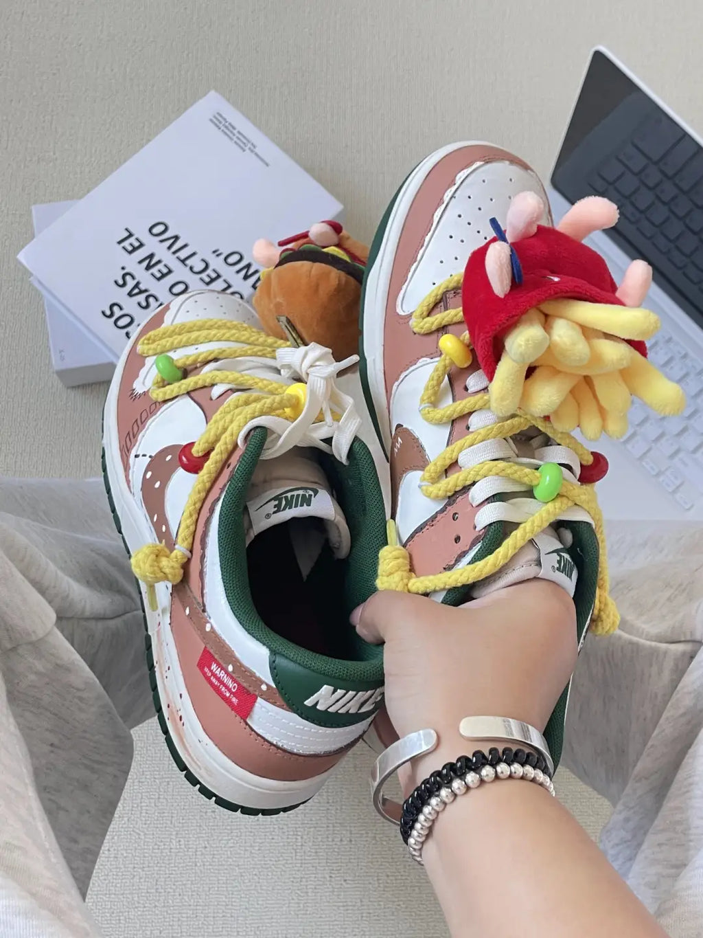 Burger - Burger Fries Detachable Fun Graffiti Unisex