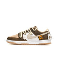 [Custom Bear Cub] Dunk Skateboarding Shoes Unisex Brown/White