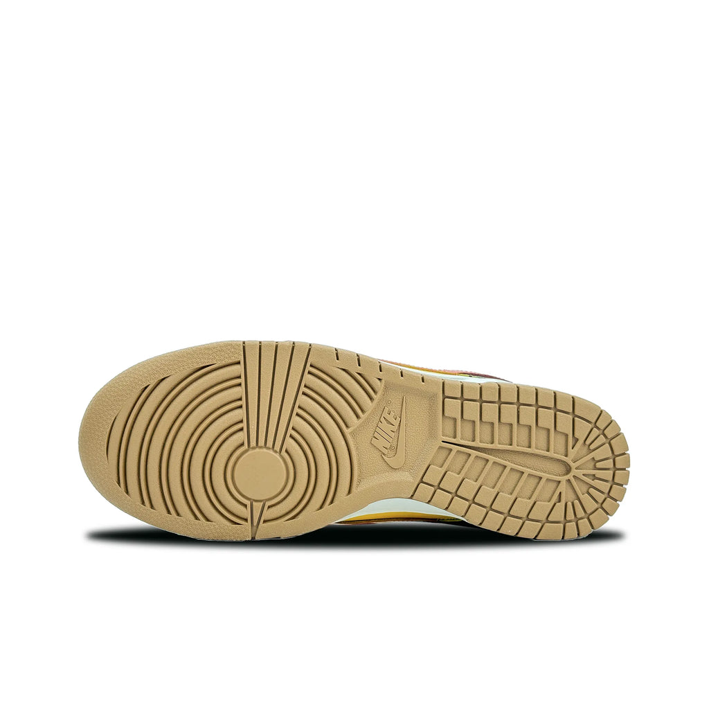 [Custom Playful Dinosaur] Dunk Skateboarding Shoes Unisex Green/Yellow