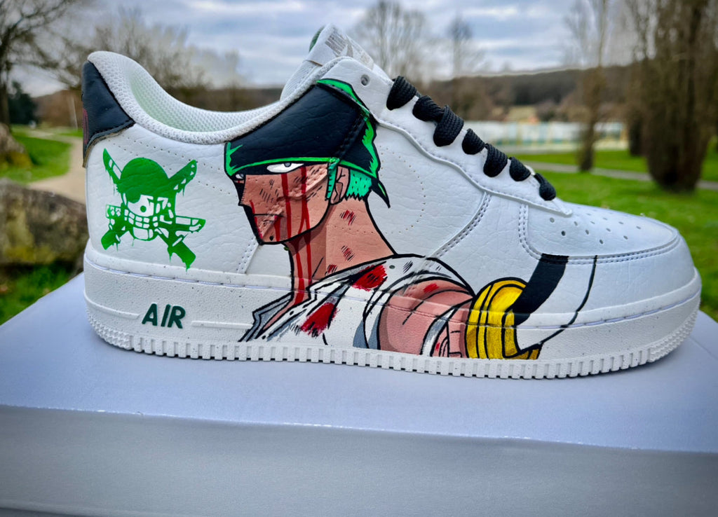 [Custom One piece luffy and Zoro] Air Force 1 Skateboarding Shoes Unisex