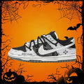 [Custom Dark Poker] Dunk Skateboarding Shoes Unisex Black/Gray/Silver