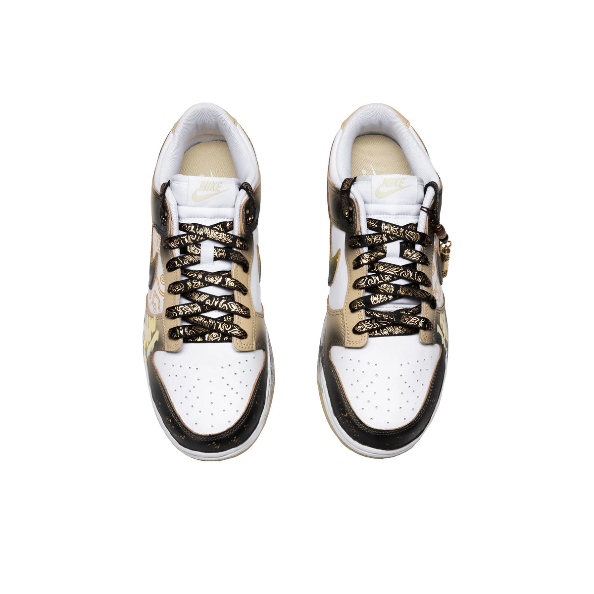 [Custom Monkey King - Black Gold] Dunk Low Skateboard Shoes Unisex