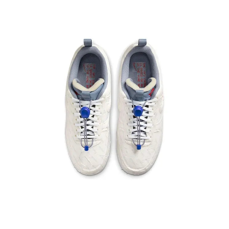 [Custom Postal Ghost] Air Force 1 Skateboarding Shoes Unisex Low-top Beige/White