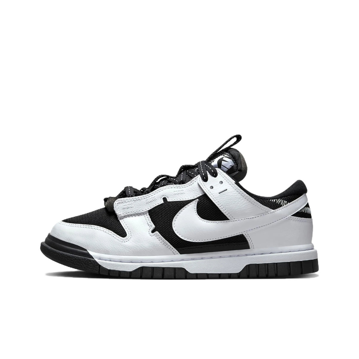 [Custom End Star] Air Dunk Jumbo Skateboard Shoes Unisex Gradient Graffiti Black/White