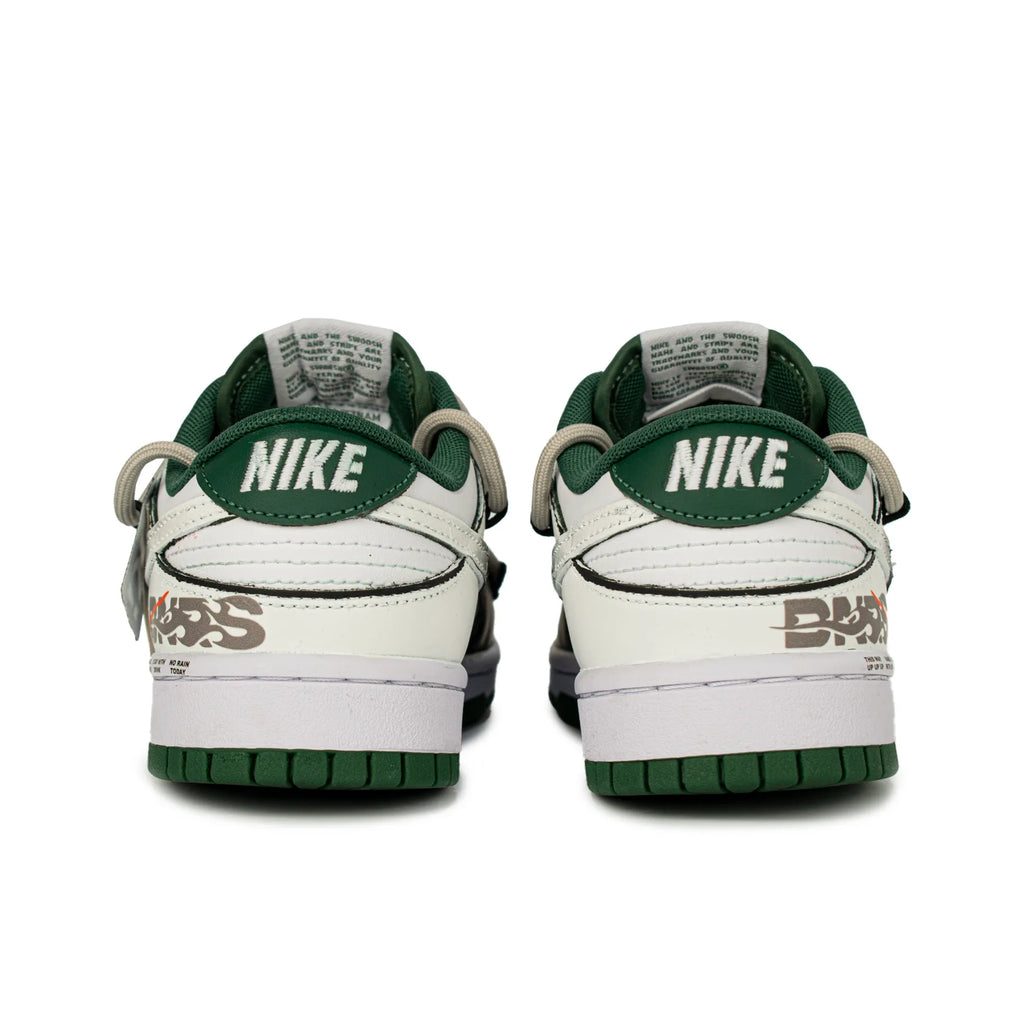 [Custom Blue Ocean x Grassy Area] Dunk Skateboarding Shoes Unisex