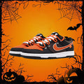 [Custom Sunset]  Dunk Skateboarding Shoes Unisex Low-top Orange/Black