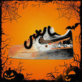 [Custom Spiderweb Mist] Air Force 1 Low Skateboarding Shoes Unisex Black/Orange