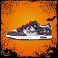 [Custom Scream]  Dunk Skateboarding Shoes Unisex Low-top Black/Red
