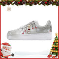 [Custom Christmas Eve]  Air Force 1 Skateboarding Shoes Men Low-top White