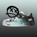 [Custom Men's dynamic summer black and green]  Air Force 1 Skateboarding Shoes Men Low-top Black/Green
