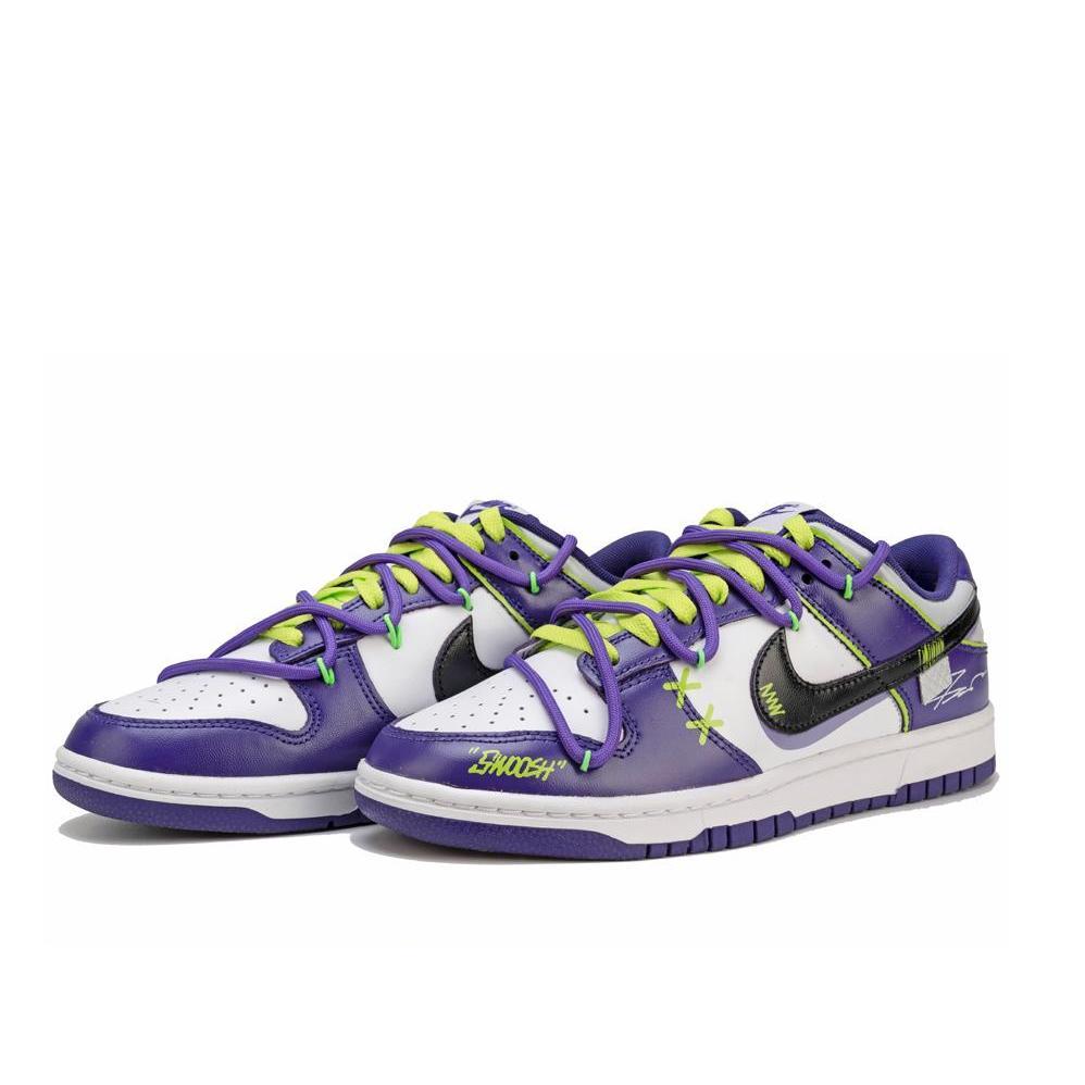 [Custom Evangelion] Dunk Retro Men's  Skateboarding Shoes Purple