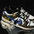 [Custom Ruyi Jingu Bang] Dunk Black Myth Goku Skateboarding Shoes Unisex Black and Gold
