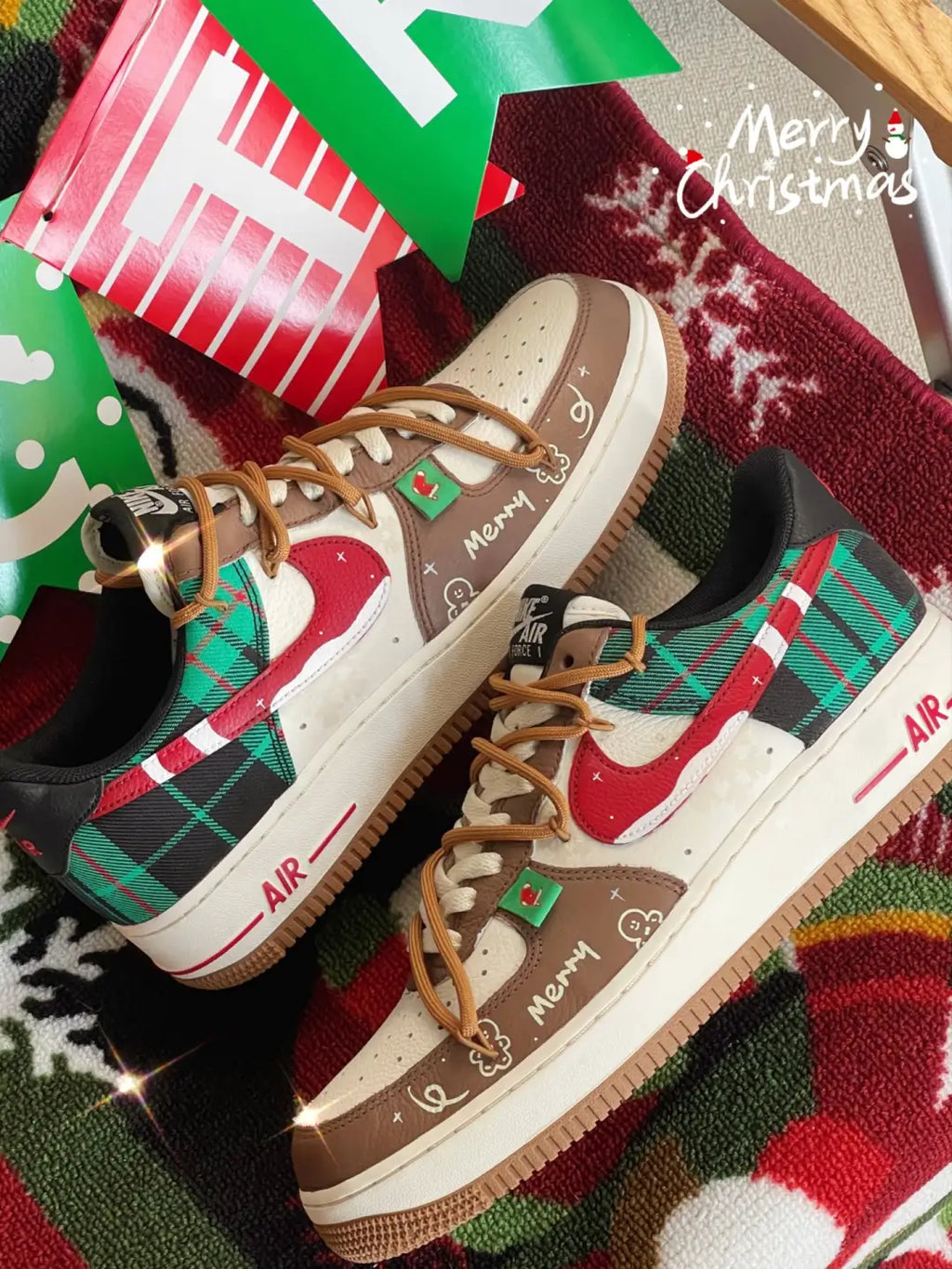 [Customized Winter Prelude] Air Force 1 Low-top Shoes Unisex Christmas Collection