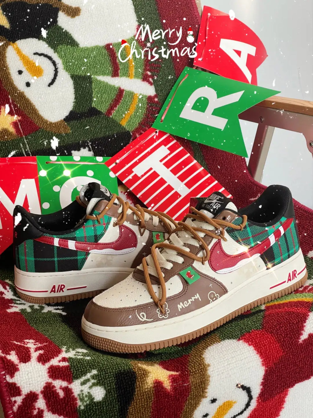 [Customized Winter Prelude] Air Force 1 Low-top Shoes Unisex Christmas Collection