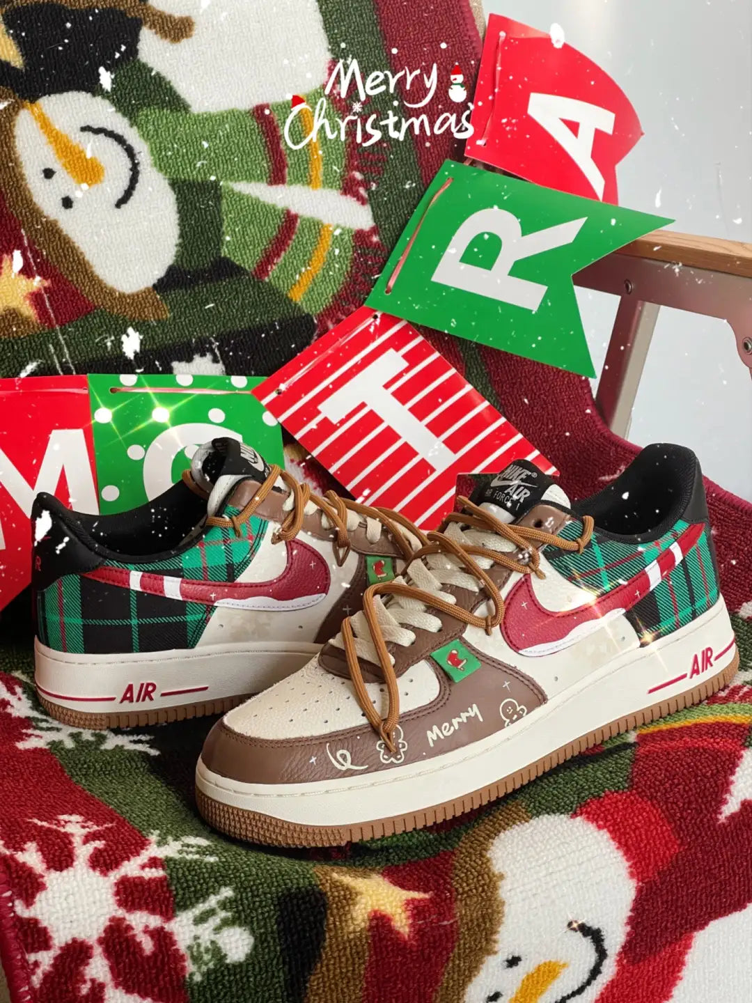 [Customized Winter Prelude] Air Force 1 Low-top Shoes Unisex Christmas Collection