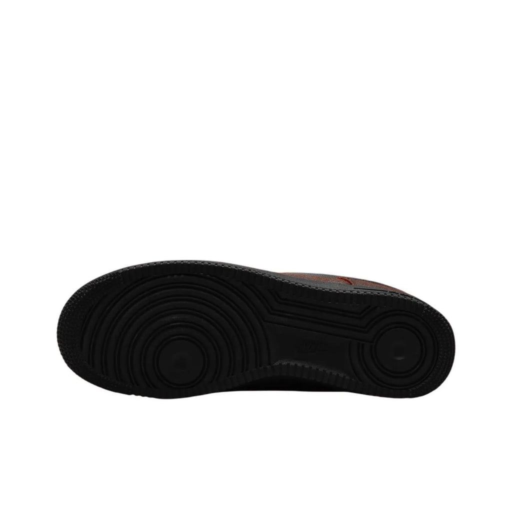 [Custom Skull] Air Force 1 Skateboarding Shoes Unisex Black/Red