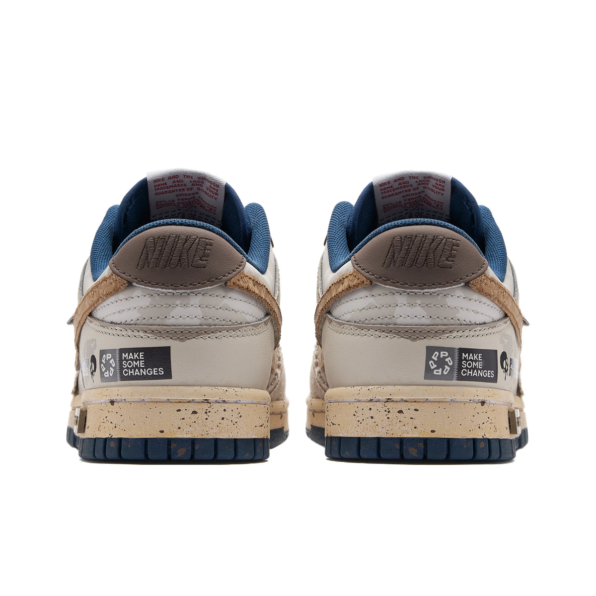 [Custom Survival] Dunk Skateboarding Shoes Unisex Low-top Brown/Blue
