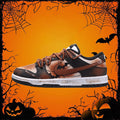 [Custom Female midnight bat]  Dunk Skateboarding Shoes Women's Low-top Brown