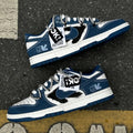 [Custom Blue Jean Rider] Dunk Low Skateboard Shoes Unisex Denim Style