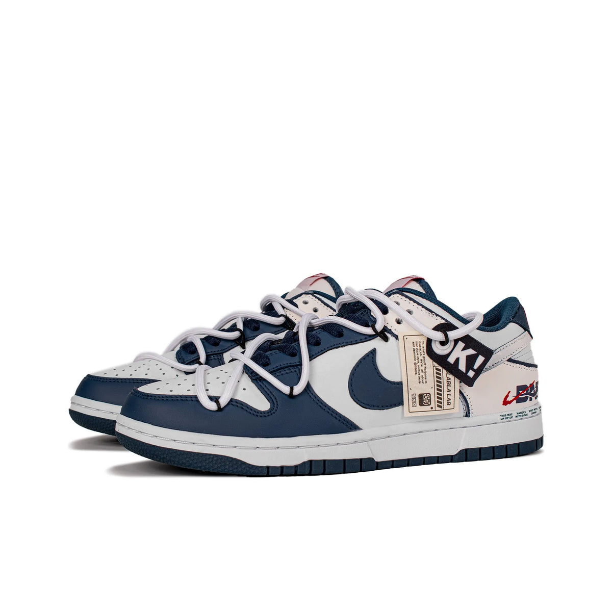 [Custom Blue Ocean x Grassy Area] Dunk Skateboarding Shoes Unisex