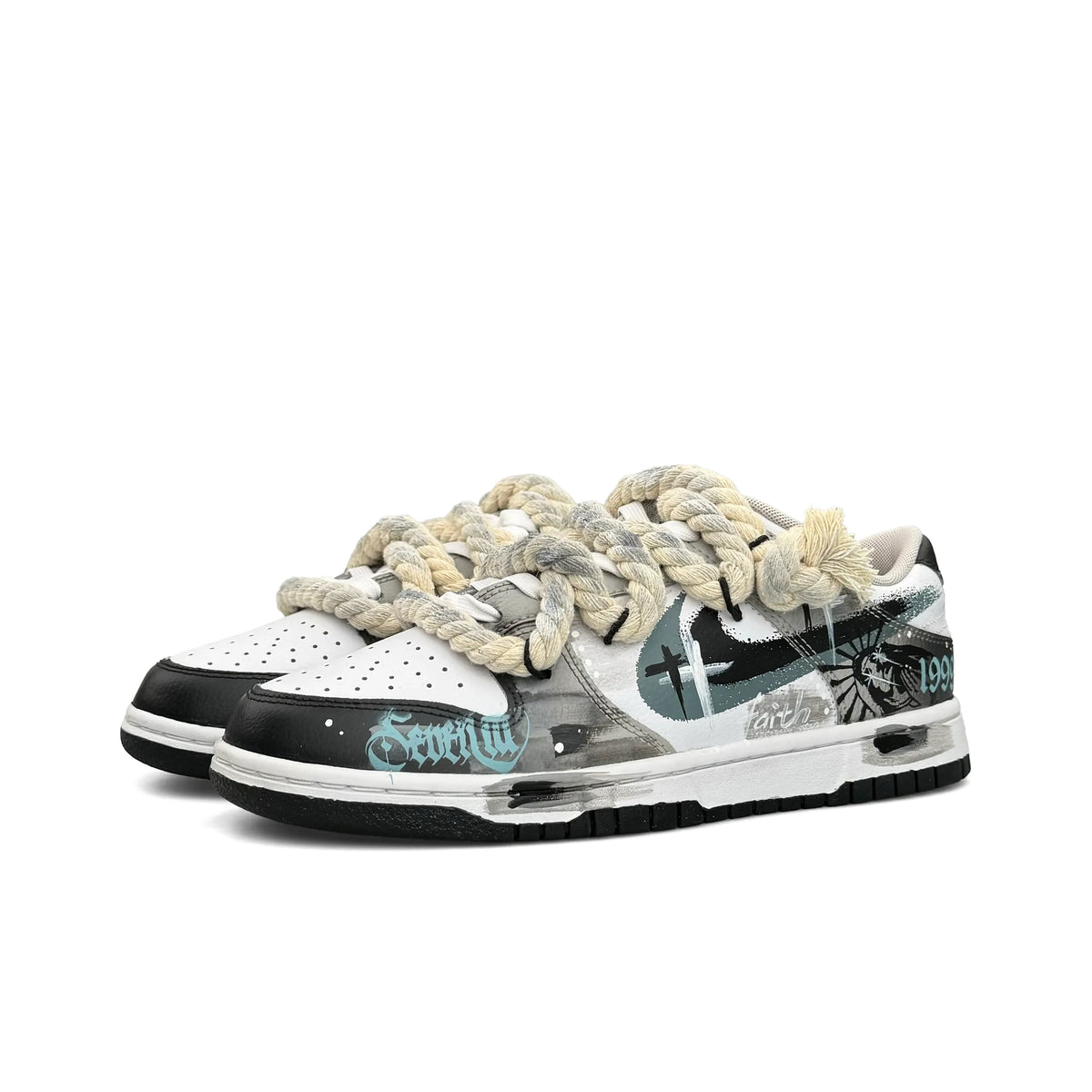 [Custom Gothic twine] Dunk Skateboarding Shoes Unisex