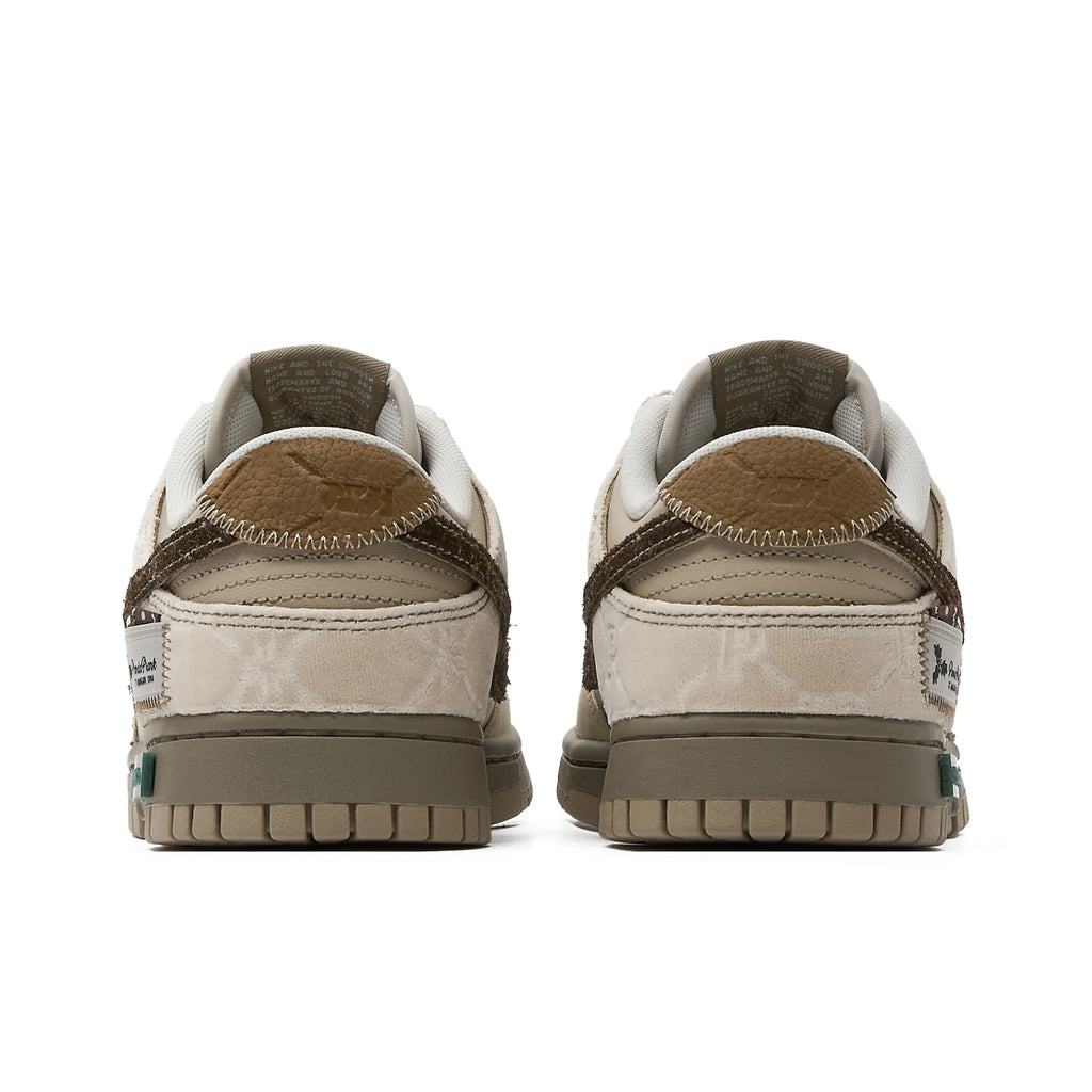 [Custom Winter Wonderland] Dunk Skateboarding Shoes Unisex Low-top Brown