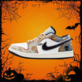 [Custom Doomsday Battleground] Air Jordan Low - Top Skateboarding Shoes Unisex Faded Color Denim Style