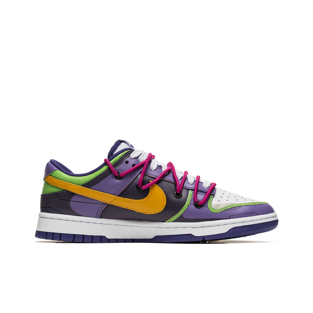 [Custom Evangelion EVA01/Special Accessories] Dunk Low Skateboard Shoes Unisex Purple
