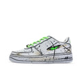 [Custom Hand-Drawn, Cartoon, Line, Ink Splash] Air Force 1 Skateboarding Shoes Unisex
