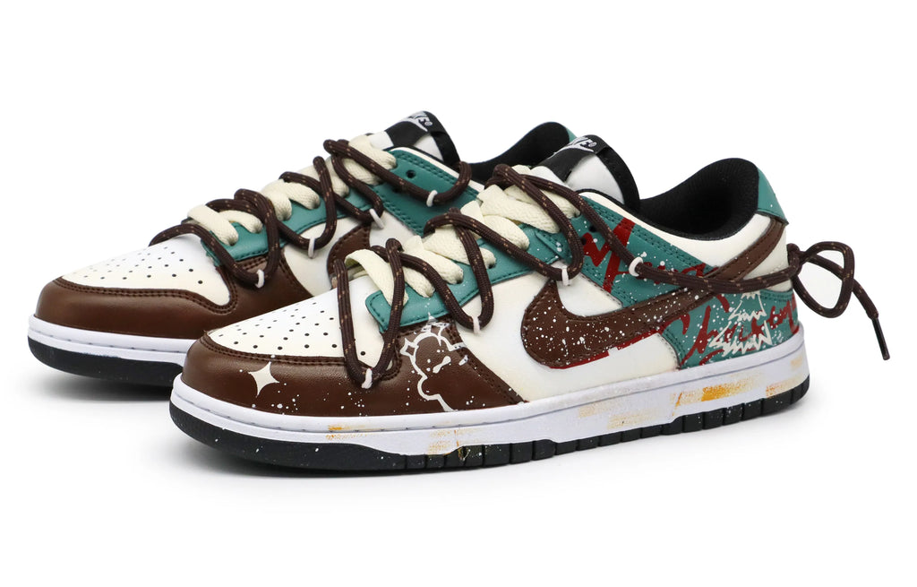 [Custom Gingerbread] Dunk Skateboarding Shoes Unisex Low-top