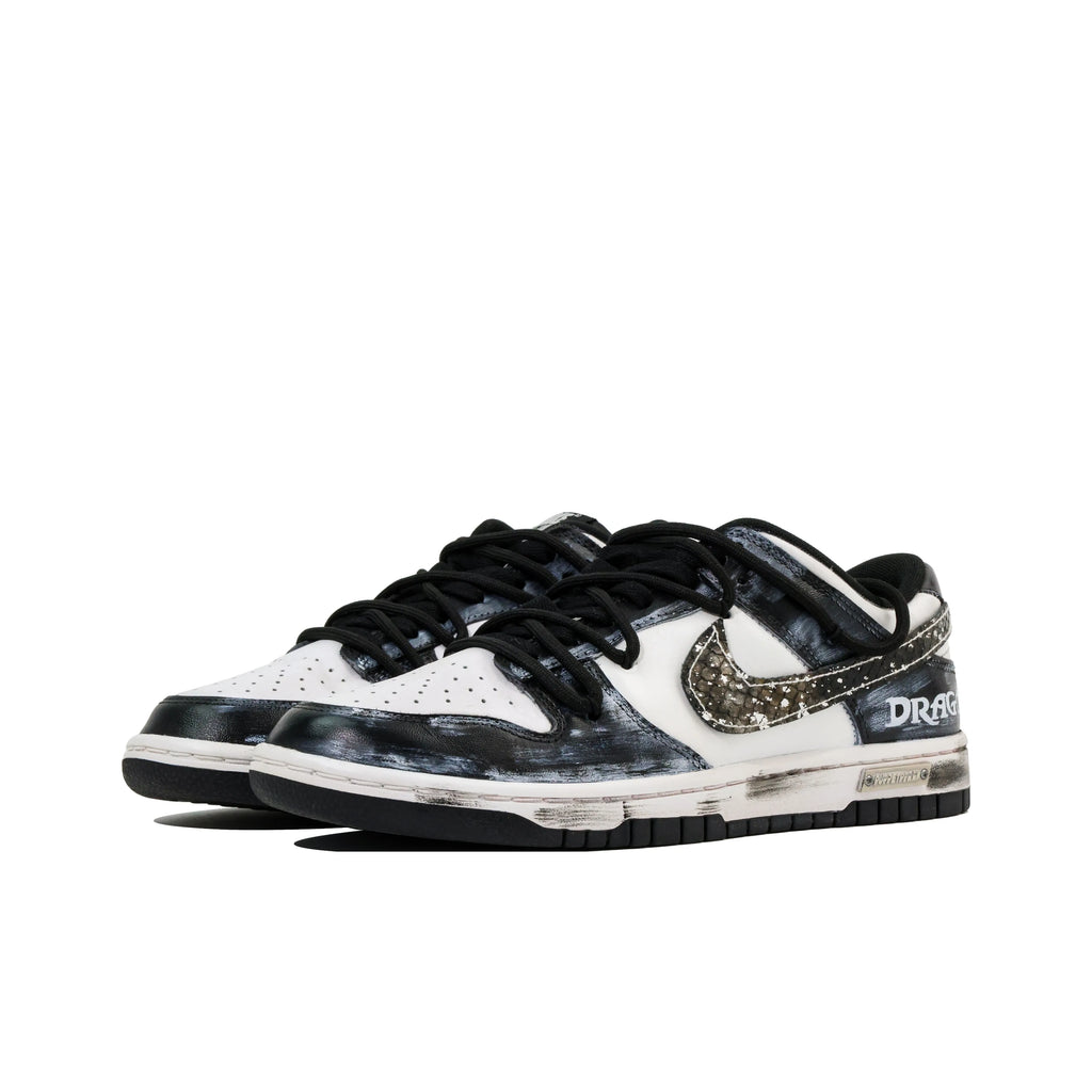 [Custom Toothless] Dunk Low Skateboard Shoes Unisex Black