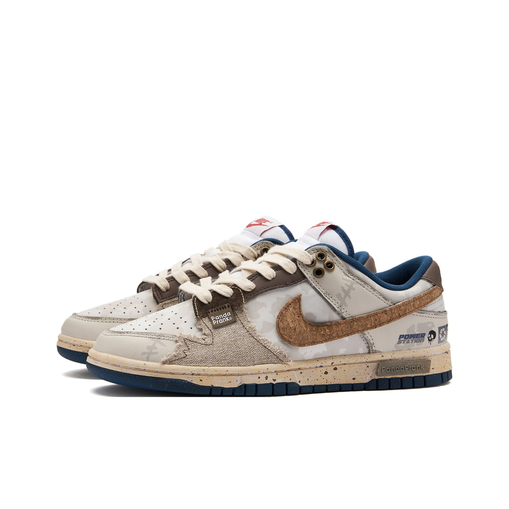 [Custom Survival] Dunk Skateboarding Shoes Unisex Low-top Brown/Blue
