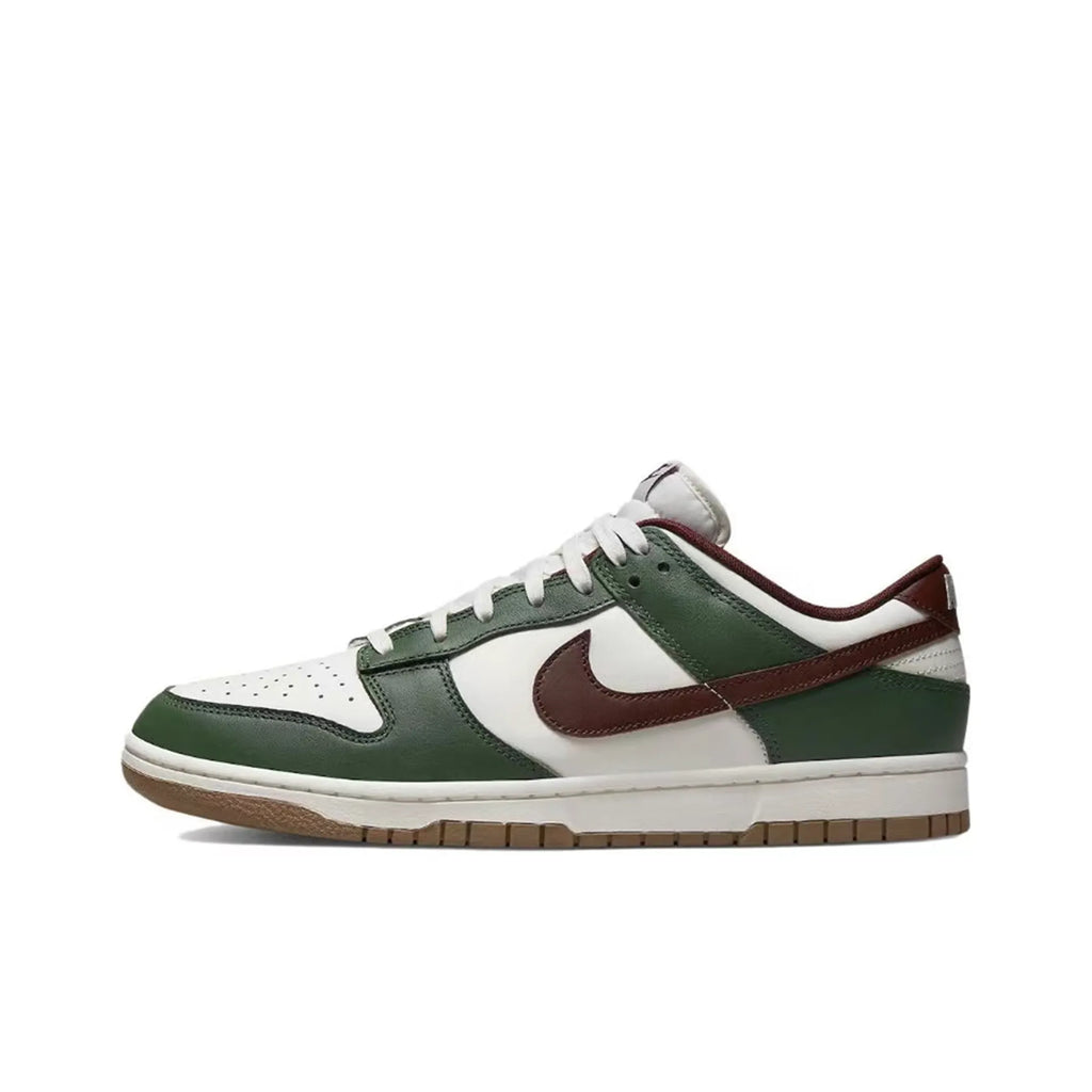[Custom Playful Dinosaur] Dunk Skateboarding Shoes Unisex Green/Yellow
