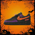 [Custom Ghost Party] Air Force 1 Low Skateboarding Shoes Unisex Black/Purple