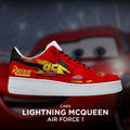 [Custom Lightningmcqueen X Cars] Air Force 1 Skateboarding Shoes Unisex Low-top Red