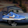 [Custom Sally X Cars] Dunk Skateboarding Shoes Unisex Low-top Blue